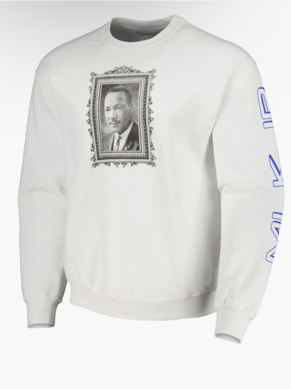 Martin Luther King Jr. White Graphic Pullover Sweatshirt NEW NWT Unisex